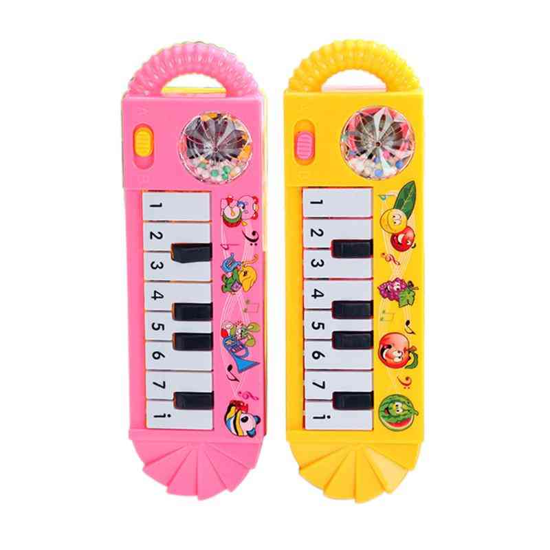 Baby piano leketøy spedbarn småbarn utviklingsmessig plast barn musikalsk tidlig pedagogisk musikkinstrument (som show)