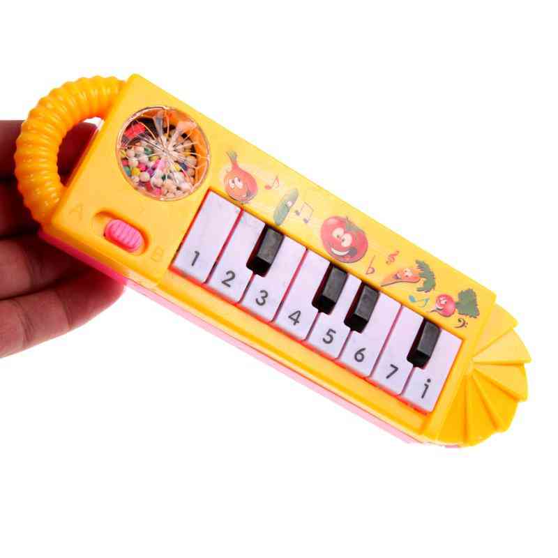 Baby piano leketøy spedbarn småbarn utviklingsmessig plast barn musikalsk tidlig pedagogisk musikkinstrument (som show)