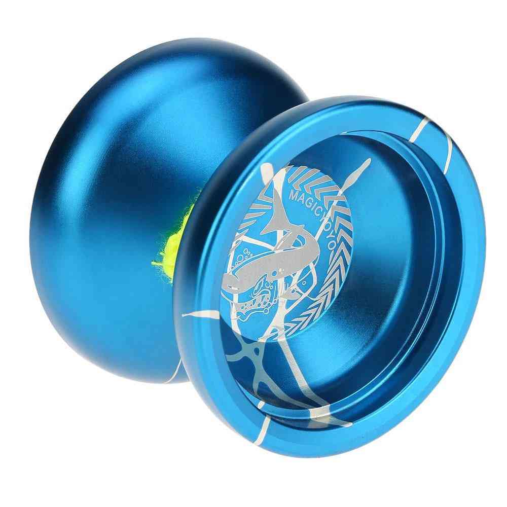 מיסב כדור קסם מקצועי Yoyo-8 עם חוט מסתובב לילדים - N8 כחול