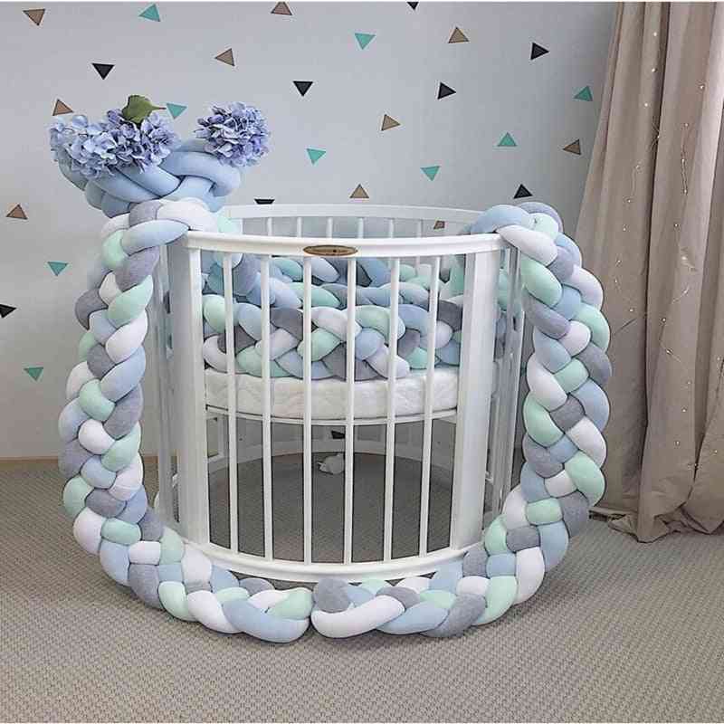 Handmade Long Knot Design-newborn Baby Bed Bumper