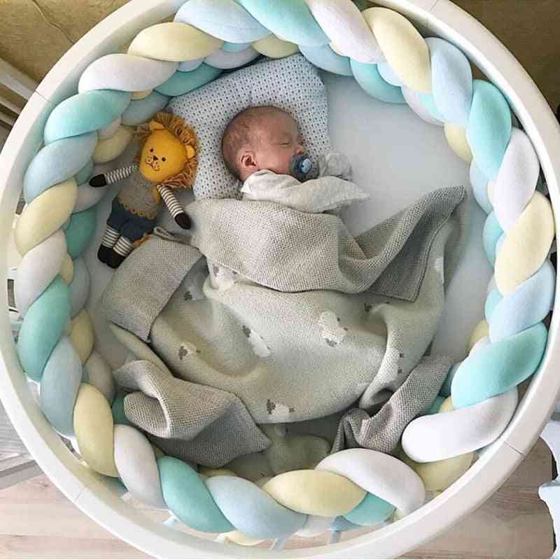 Handmade Long Knot Design-newborn Baby Bed Bumper