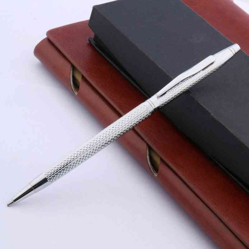 Luxury High Quality Twist Wave Pattern Drawing Ink Metal Ballpoint Pen Stationery, Office, School Supplies