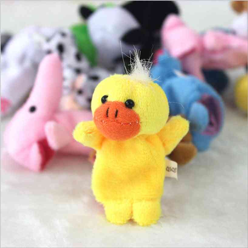 Cute Animal Hand Puppets Finger, Baby Dolls Plush Toy