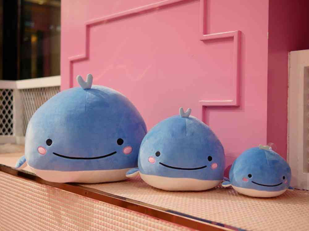 Cute Whale Shaped, Plush And Super Soft Dolphin Pillow