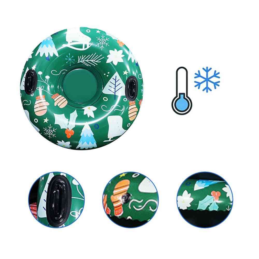 Skiing Ring With Handle Pvc Snow Sled Tire Tube