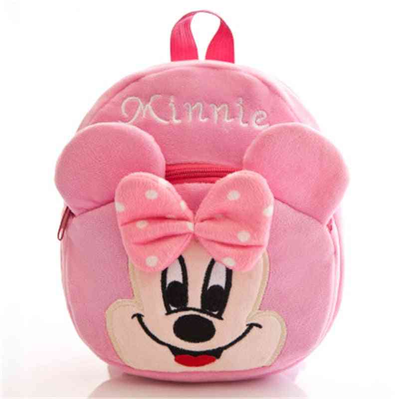 Hello Kitty/mickey/minie Cartoon Plush Backpack
