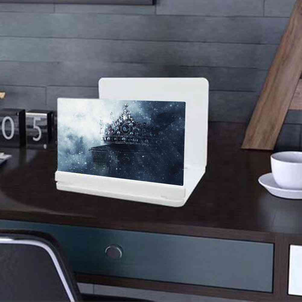 12inch Mobile Phone Screen, 3d Video Magnif Bracket-folding Enlarged Projector Stand
