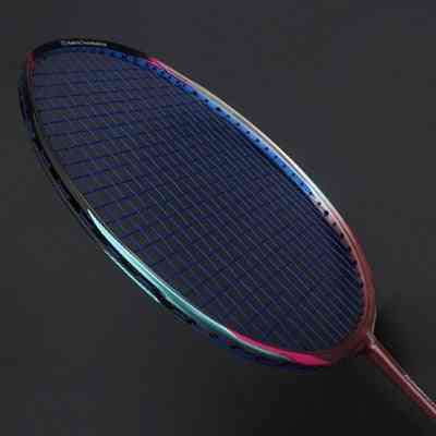 8u 65g Professional Carbon Fiber Badminton Racket, Raquette Super Light Weight Rackets