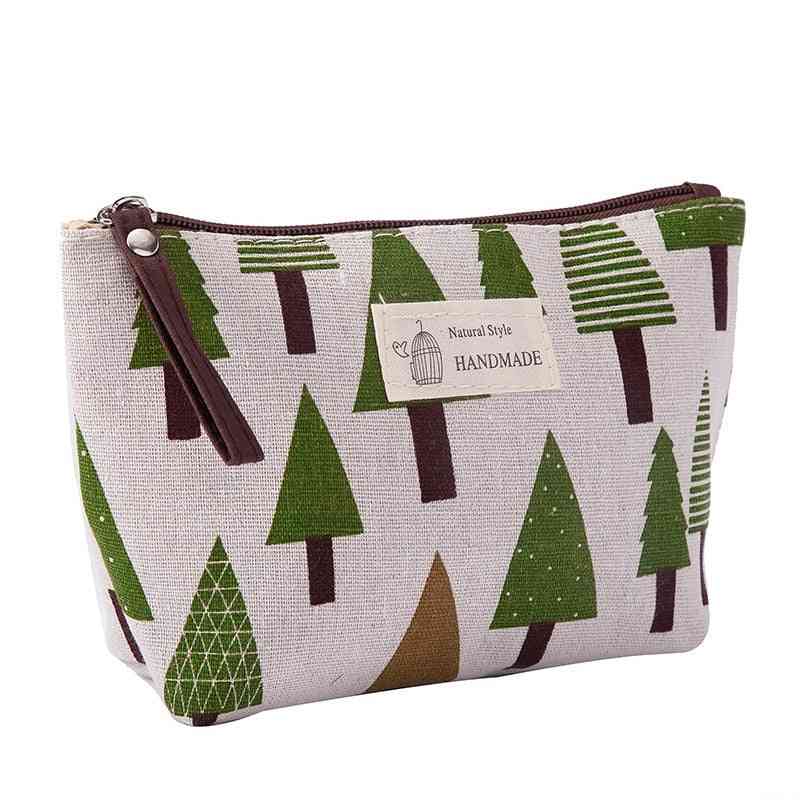 Canvas Cosmetic Make-up Bag For Ladies