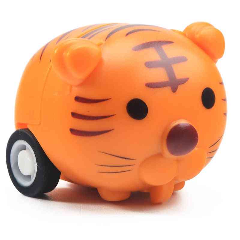 Cute Animal Pull Back Car Tiger Inertia Toy For &