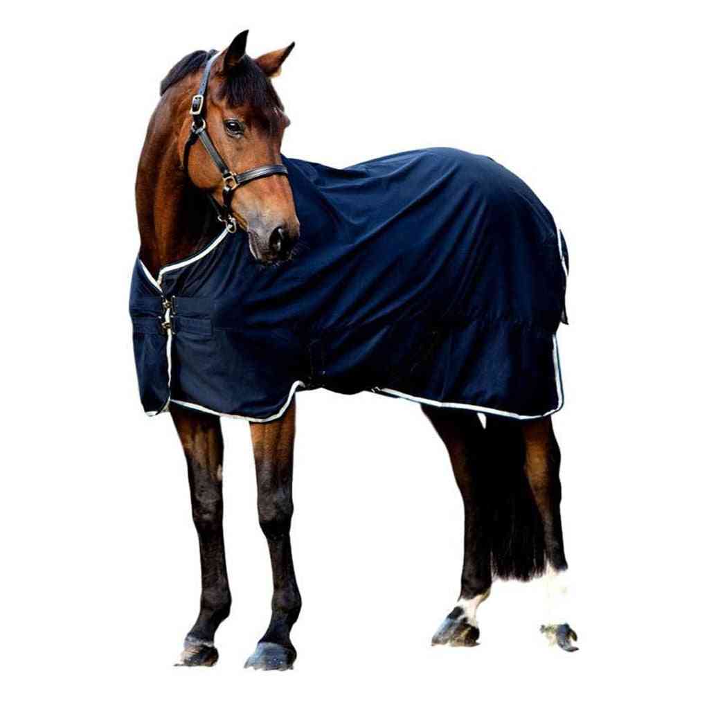 Coperta in poliestere impermeabile per cavalli, lenzuolo di cotone traspirante e caldo invernale, tappeto pesante