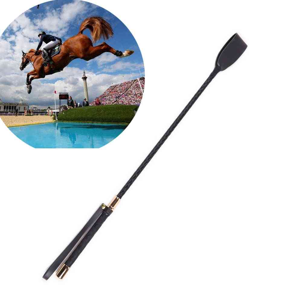 Boutique Slim Leather Riding Crop Horse Whip, Durable Stage Performance Props