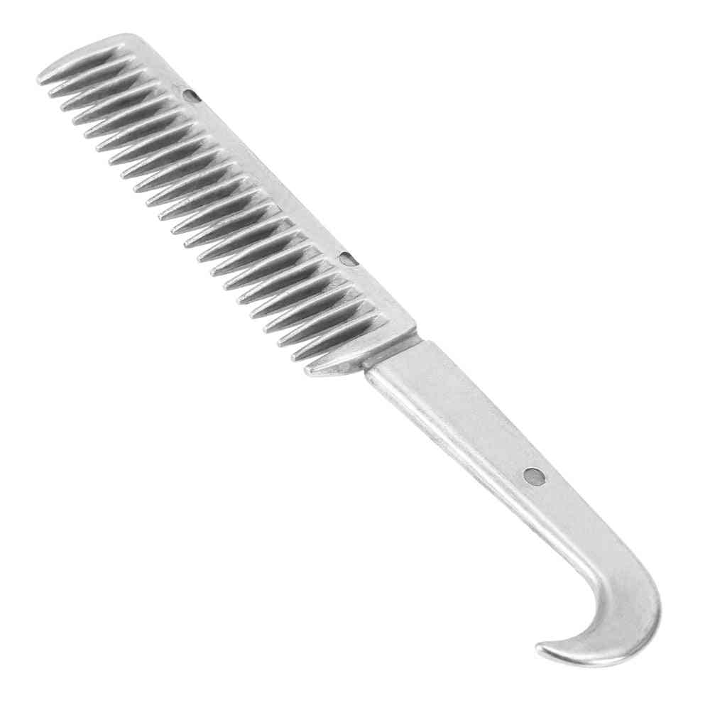 Aluminum Alloy Horse Grooming Comb, Mane Tail Pulling