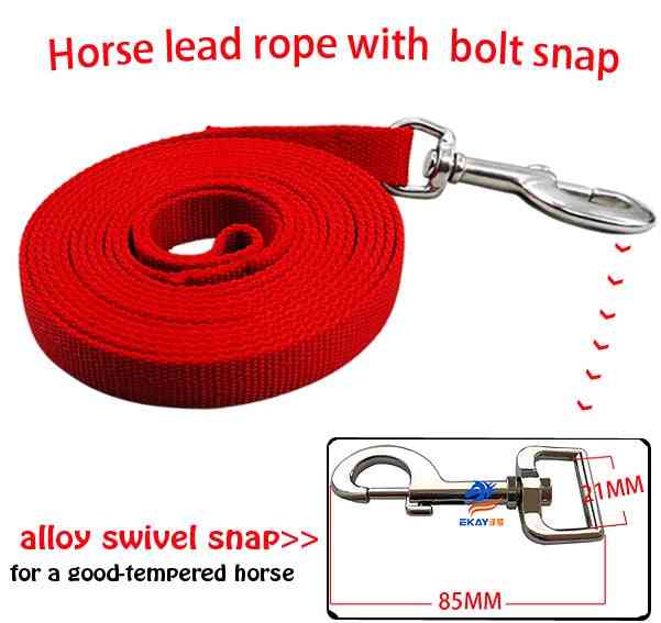 Cabestros riendas de caballo equipo de equitación para brida de caballo con bocado y cinturón de rienda fijo (rojo)