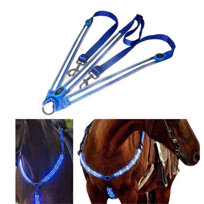 Cintura toracica impermeabile a led per equitazione, per pettorale visibile di notte, illuminazione per equitazione