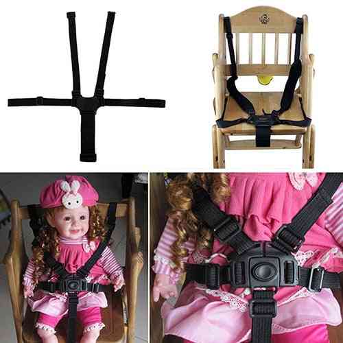 חגורה בטוחה לנקודה לתינוק עם 5 נקודות, עגלת כיסא עגלת עגלת עגלה