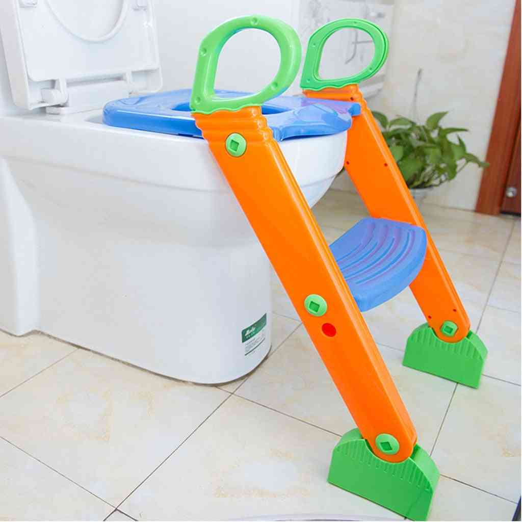 Barnepottopplæringssete med trappetrinnstige for toalettstol for småbarn