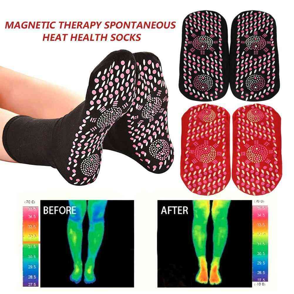 Venkovní samoohřívací ponožky magnetoterapie, teplá zimní sportovní ponožka