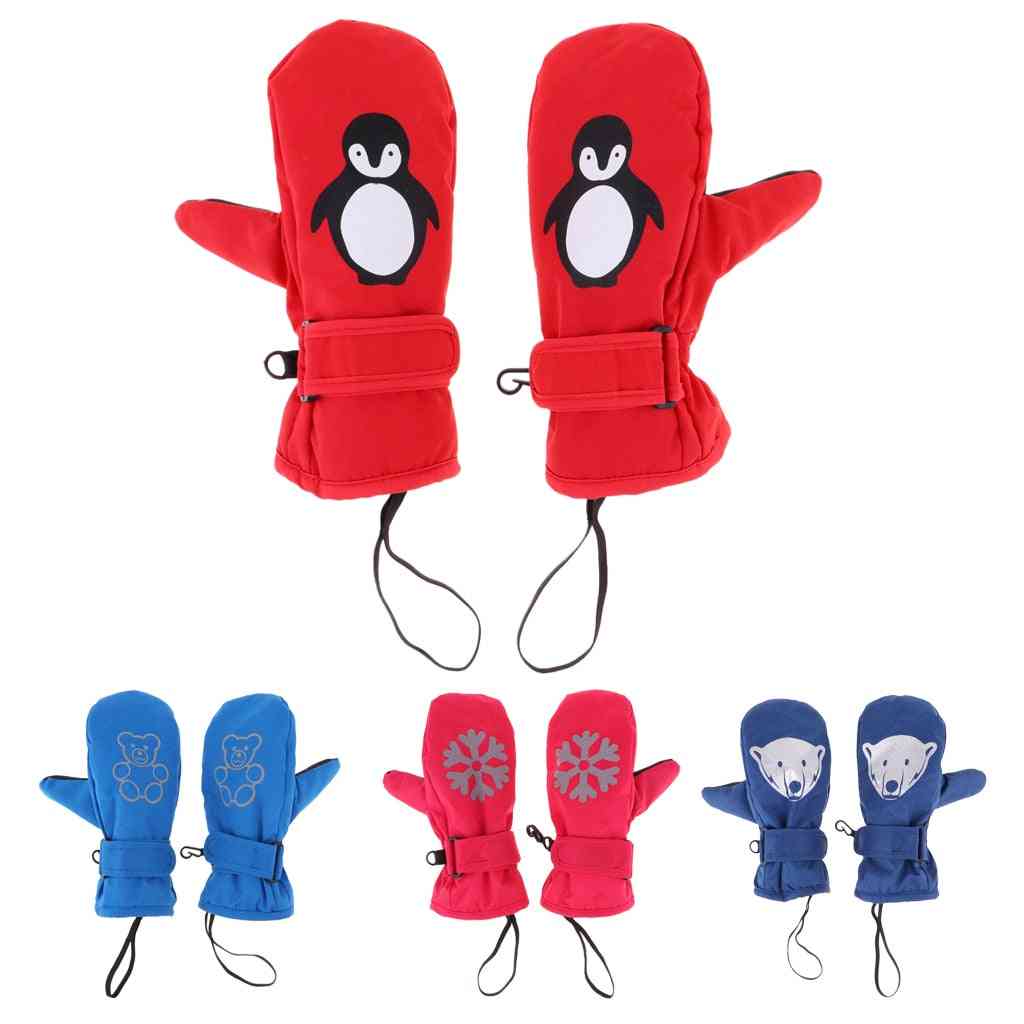 Waterproof Thermal Ski Mittens Gloves