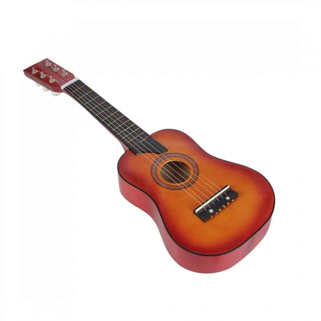 25 tums basswood akustisk gitarr, musikinstrument för barn, barn, nybörjare