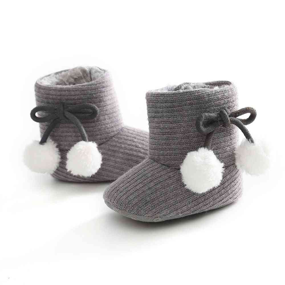 зимни ботуши разходки обувки момче / момичета- бебешки меки подметки ботуши за сняг