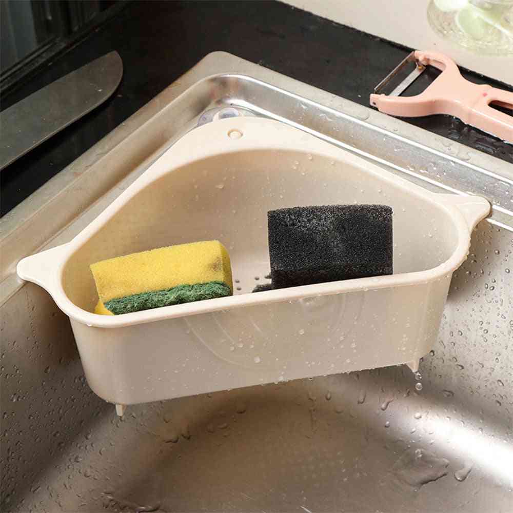 Self-standing Drain Sink, Leftovers Soup Juice Separated By Garbage, Filter Storage Basket Rack Tools