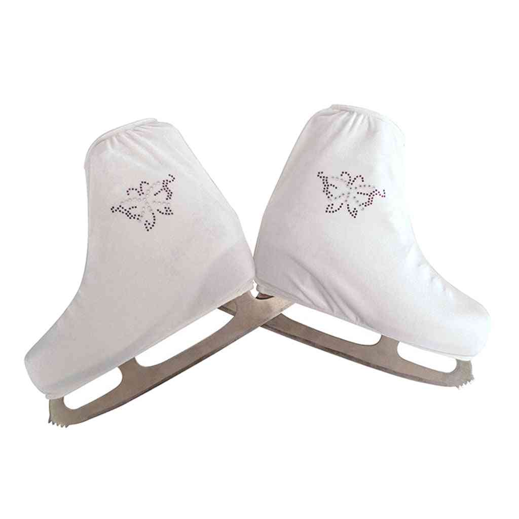 Calda custodia protettiva in velluto per scarponi da pattinaggio sul ghiaccio