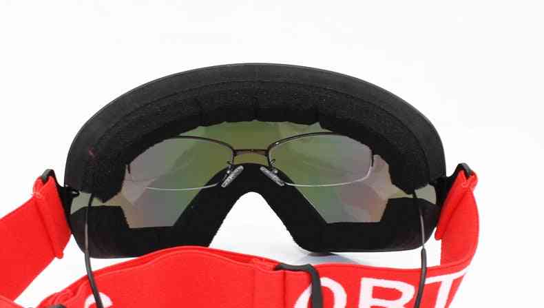 Lunettes de protection professionnelles lentille adulte anti-buée snowboard lunettes d'hiver ultra-légères