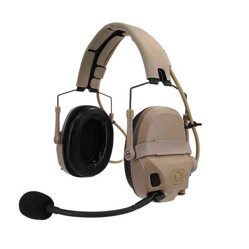 Tactical Amp Headset & Connecting Helmet Rail Adapter