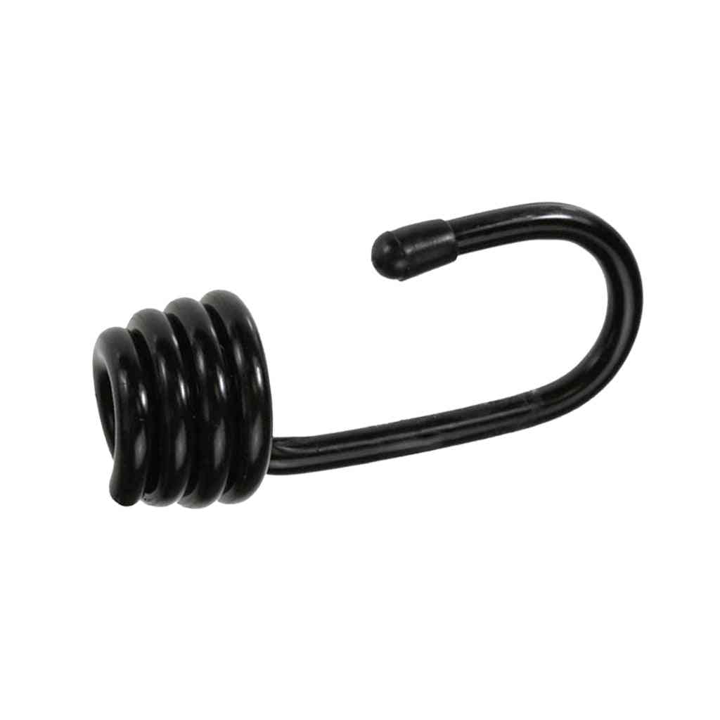 10 Pcs Plastic-coated Bungee Rope Spiral Hooks