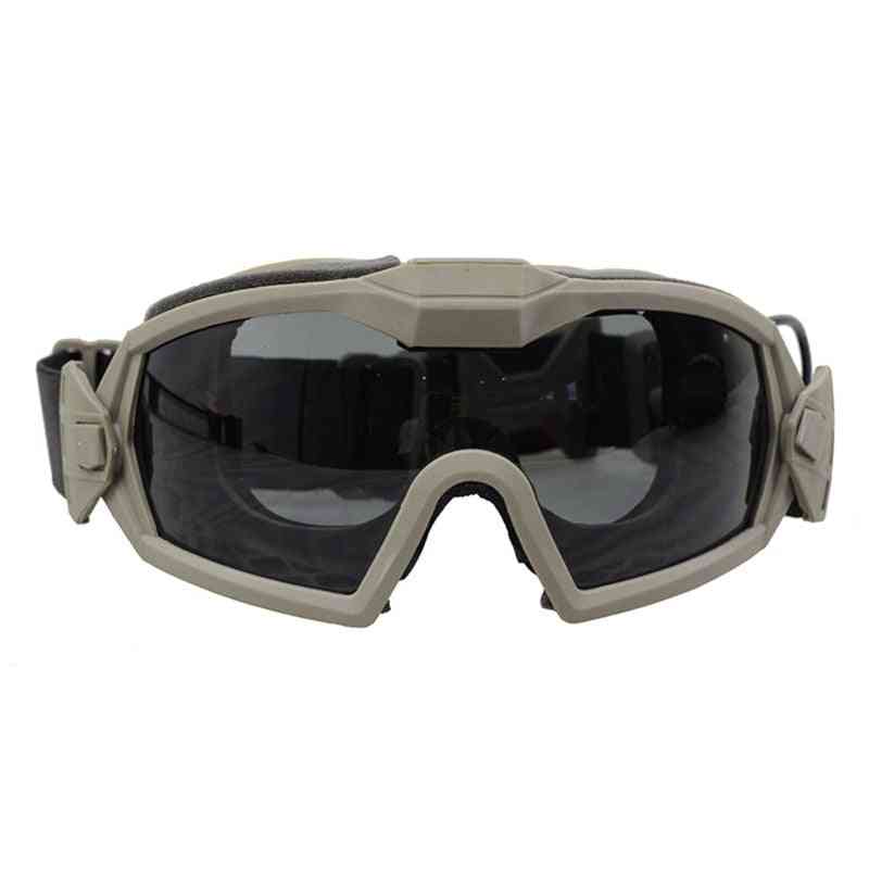 Anti-støv, øjenbeskyttelse forbedre beskyttelsesbriller, udstyret med miniature ventilator enhed