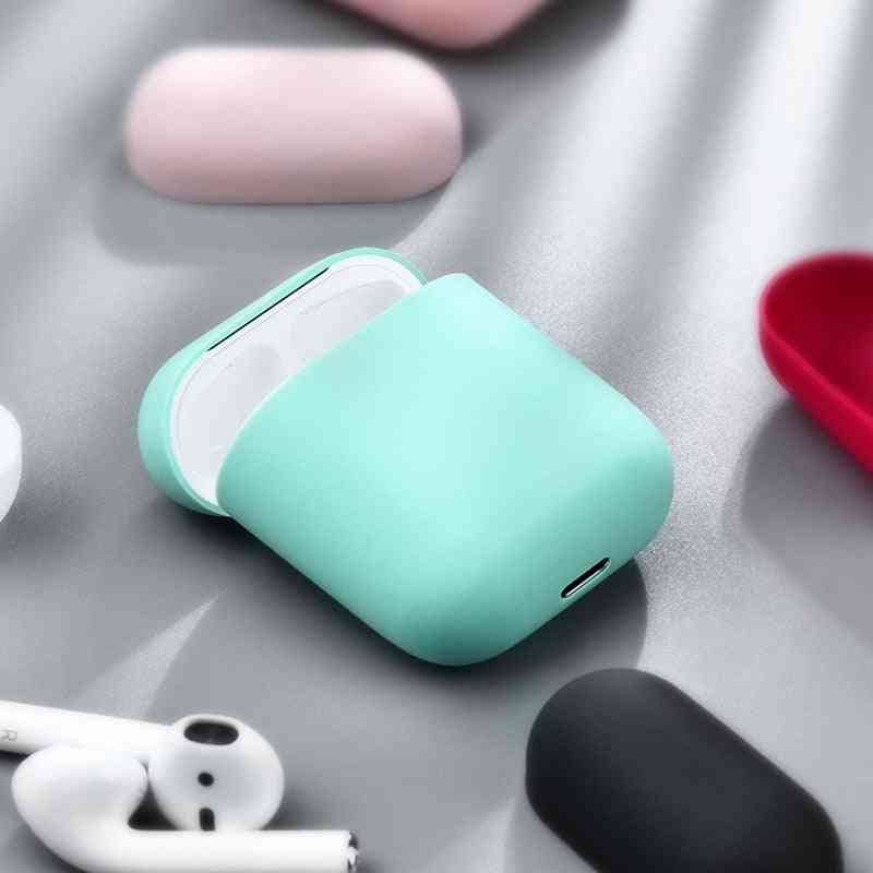 Silicone Earphone Case For Airpods, Shockproof Bluetooth Wireless Protective Cover, Skin Accessories