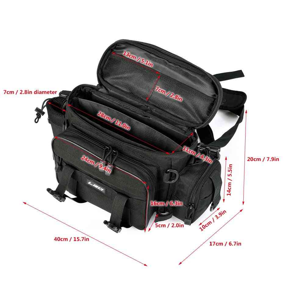 Bag For Fishing Case, Outdoor Sports Waist Pack Lures Gear Storage Backpack, Single Shoulder Cross Body