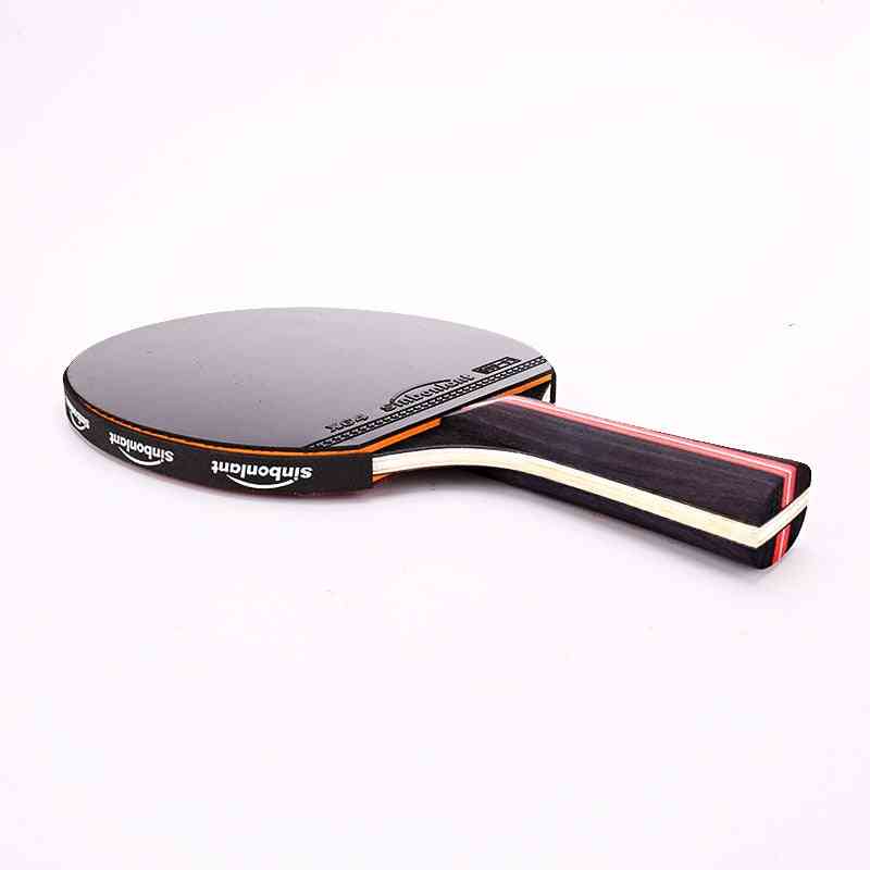 Rakieta do tenisa stołowego długa krótka rękojeść węgiel / guma z podwójnymi rakietami do ping-ponga