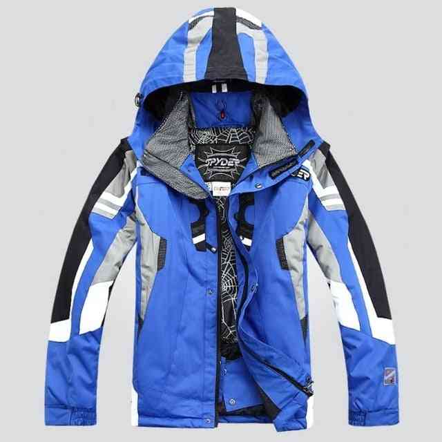 Men Winter Hooded Warm Parkas Waterproof Snow Jacket For Hiking, Camping, Skiing, Outdoor