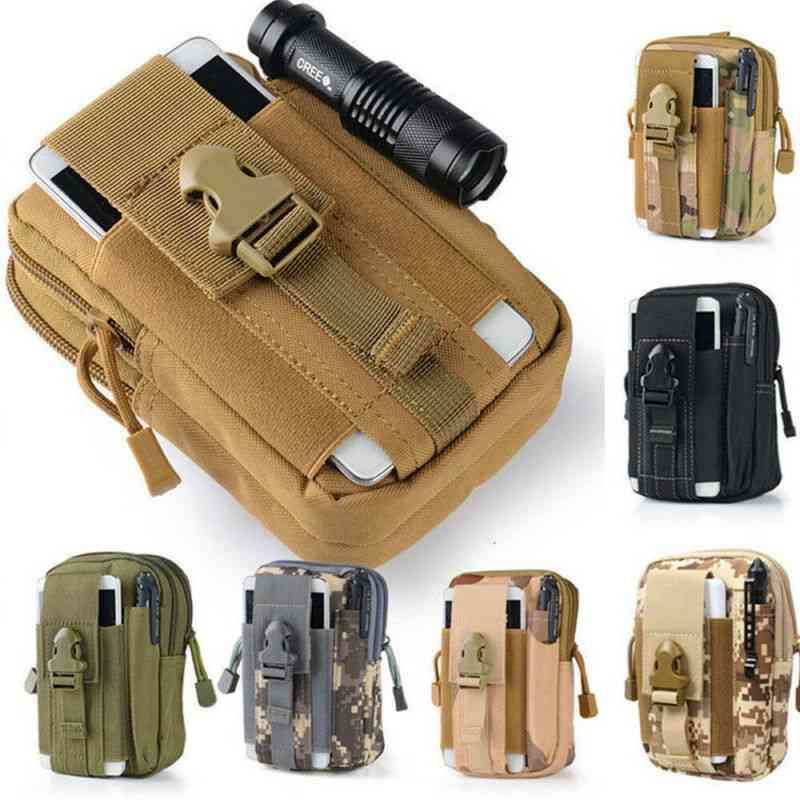 Military Tactical Waist Bag, Outdoor Belt, Waterproof Pouch
