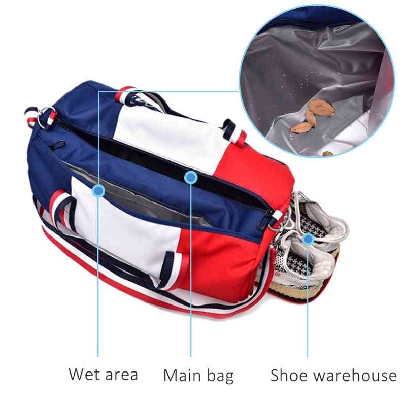 Outdoor Sports Gym Bag With Shoes Storage