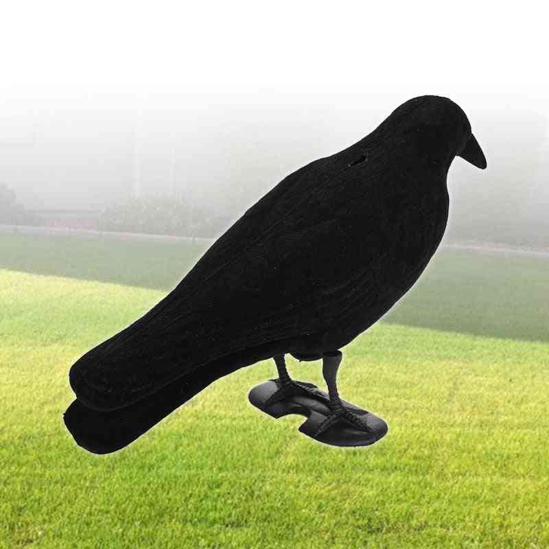 Vânătoare de păsări false, realistă, curte de grădină neagră țintă în aer liber capcană corbie