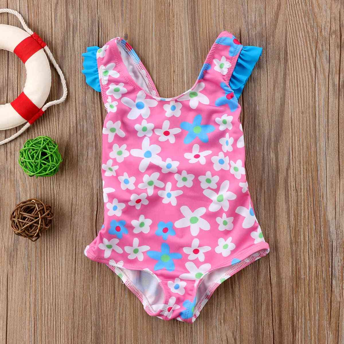 Cute Newborn Baby Swimsuit Princess Flower Swimwear