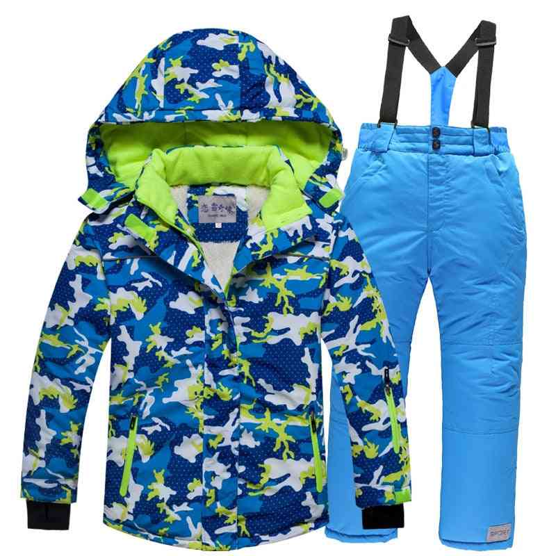 Kids Windproof, Warm, Hooded Snow Suit