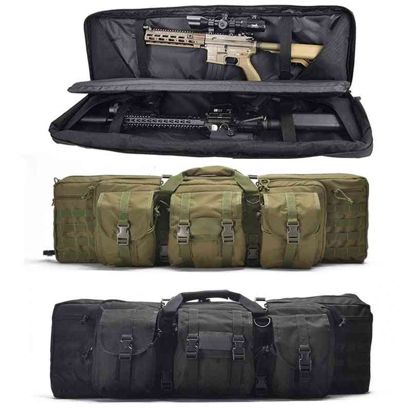 Bærbar dobbeltlags taske til udendørs skydning / jagt tilbehør
