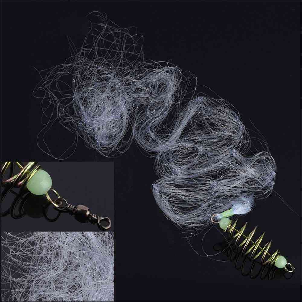 Monikokoinen kalaverkko ansa mesh valovoima tackle design kupari kevät matalavalettu