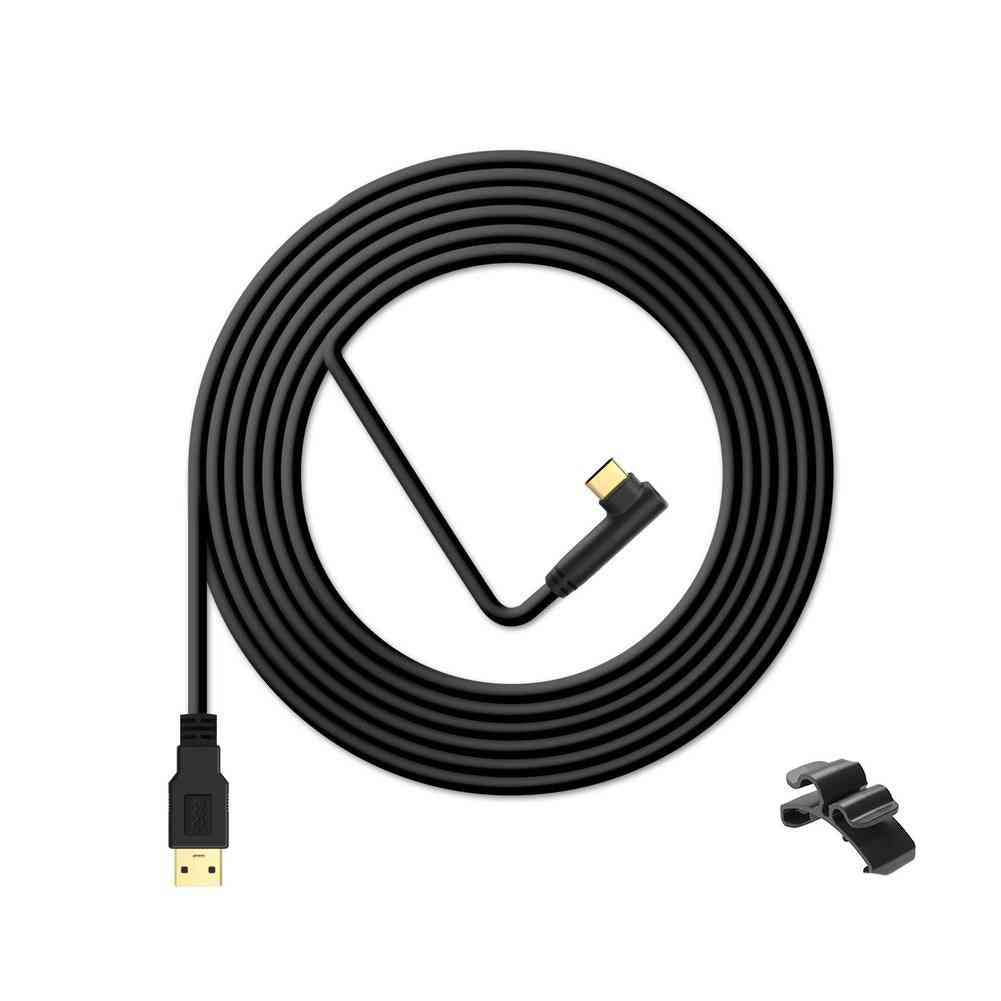 Cable de carga de línea de datos para auriculares vr, accesorios usb 3.1