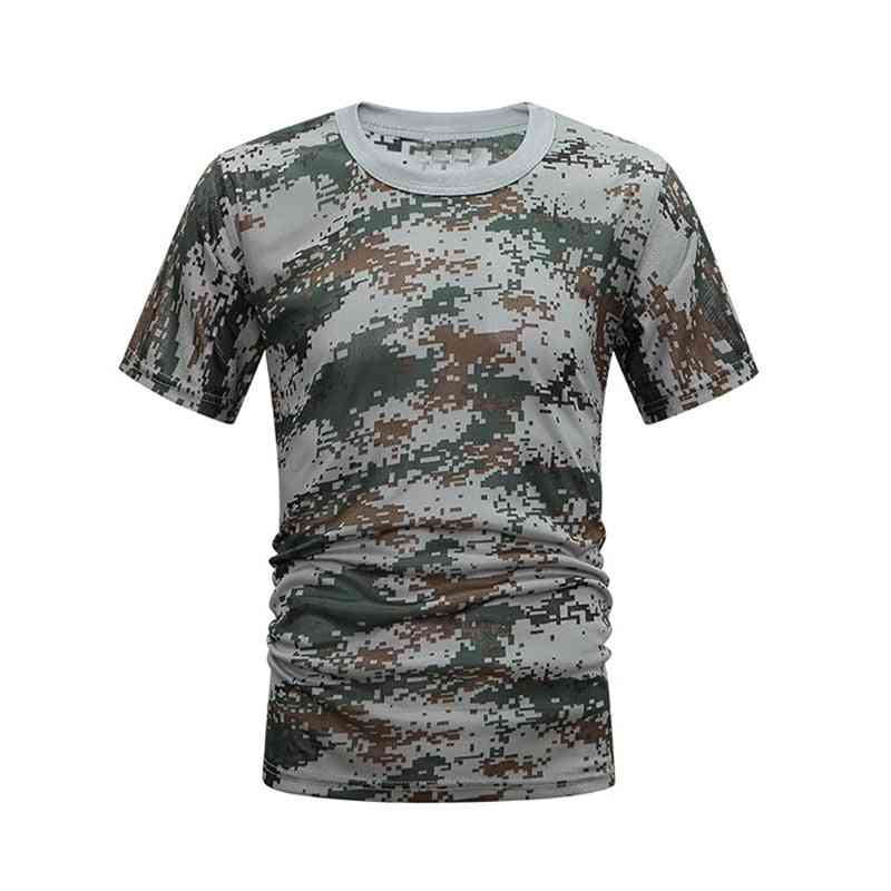 Quick Dry And Breathable  Army Print Mens T-shirt