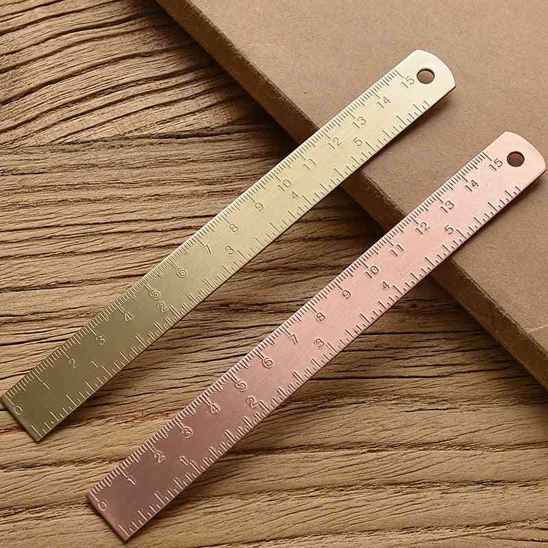 Straight Measuring Metal Ruler For School And Office