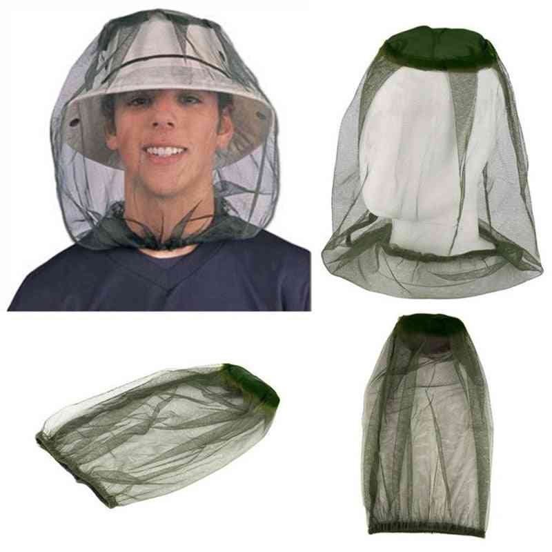 Gorra de red de cabeza de pesca anti mosquitos al aire libre