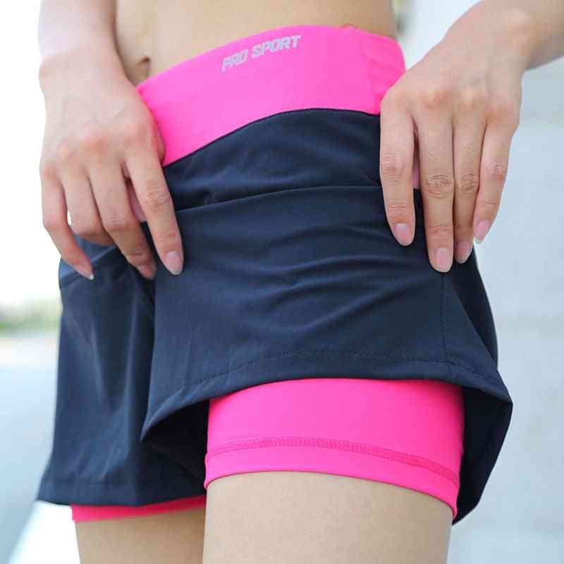 Women Quick Drying Double Layer Short For Outdoor Sports