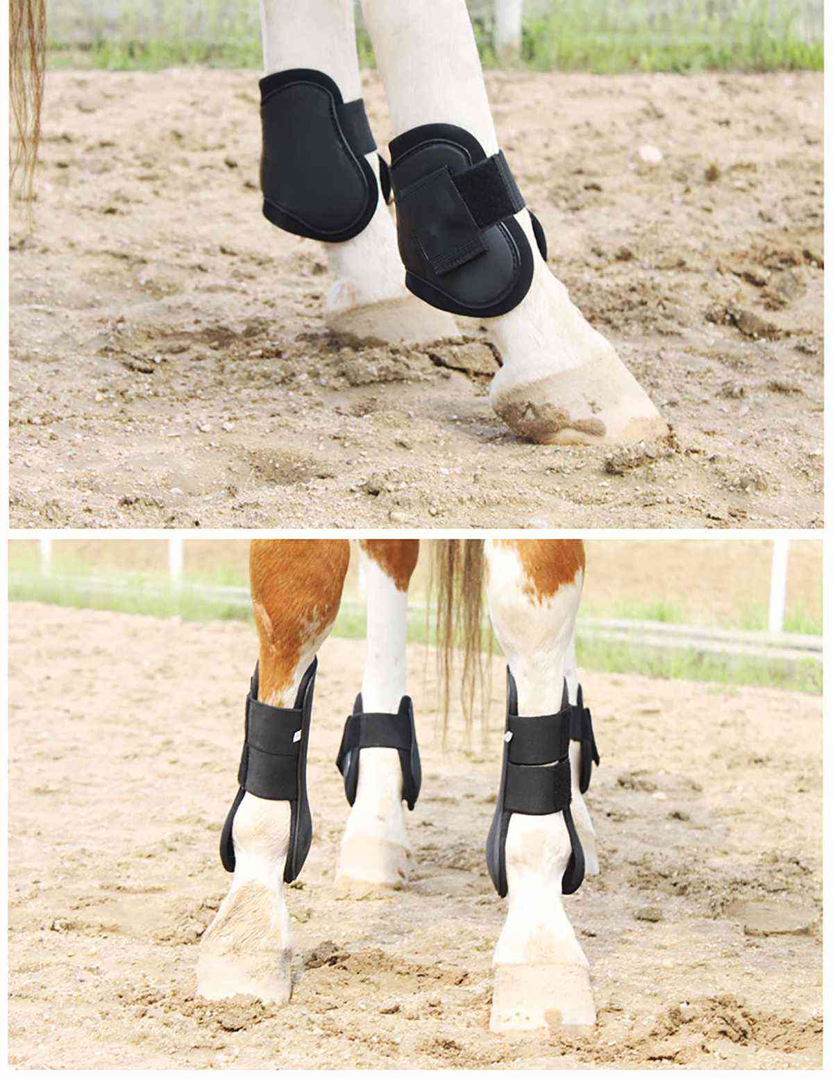 Botas ecuestres para tendón y menudillo de caballo, protección de piernas para salto deportivo, equipo de protección ligero