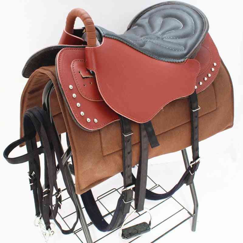 Saddle Full Harness Kraft Tourists Pony Knight Equestrian Leather Jumping Horse