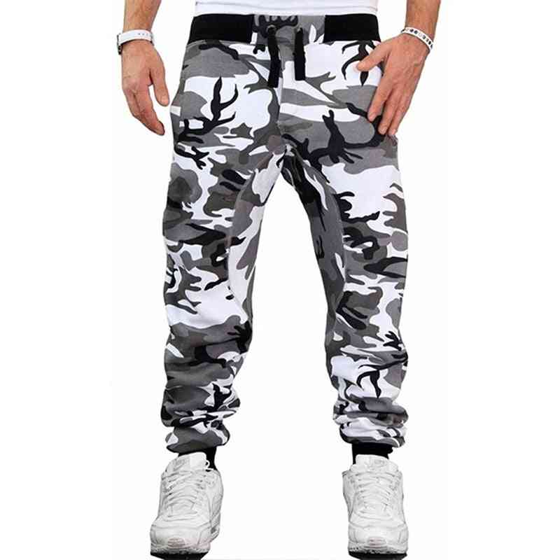 Male Fashion Casual Slim, Middle Waist Fitness Pants Trousers